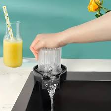 Bar Counter Cup Washer Sink High-pressure Spray Automatic Faucet Coffee Pitcher Wash Cup Tool Kitchen
